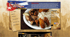 Desktop Screenshot of cubadeayerrestaurant.net